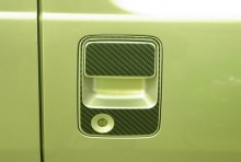 【販売終了】カーボン調シート&フィルム ドアノブシート 運転席・助手席 (左右1セット) ホンダ バモス HM1/HM2 [SDDNFHM1-CB-90001]