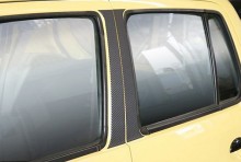 【販売終了】カーボン調シート&フィルム ピラー (左右1セット) ダイハツ エッセ L235S/L245S [SDPSL235-CB-90001]