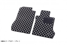 【販売終了】フロアマット チェック柄 ホンダ S660 JW5 (H27.04～R3.12) T-10-2W [KABHO0140CK-01]