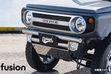 fusion フロントバンパー Type2 鏡面 スズキ ジムニー JB64W ※沖縄・離島配送不可 T-3M [FUJB64-KYFB-01]