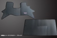ラバーフロアマット ミツビシ ミニキャブバン DS17V (H27.03～) ※MT車・リアシート一体型専用 T-10-2W [RBFMSZ098-02]