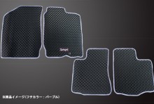 ラバーフロアマット ダイハツ オプティ L800S/L802S/L810S (H10.11～H14.07) ※DVS付車不可 T-10-2W [RBFMDH005-02]