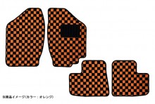 フロアマット チェック柄 マツダ ラピュタ HP22S (H11.03～H18.04) T-10-2W [KABMZ0066CK-01]