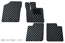 フロアマット チェック柄 スズキ アルト HA36S (H26.12～R3.12) ※AT車 T-10-2W [KABSU0083CK-01]