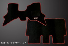 フロアマット マツダ スクラムバン DG64V（H17.09～Ｈ27.03）※MT専用・リアシート分割型・グレード：BUSTER T-10-2W [SPFMSZ056-02]
