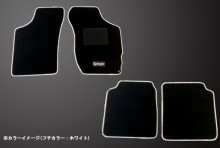 フロアマット スズキ アルト/アルトワークス HA11S/HA21S/HB11S/HB21S (H6.11～H10.10) ※運転席ストッパー位置(右端・ホール) T-10-2W [SPFMSZ015-01]