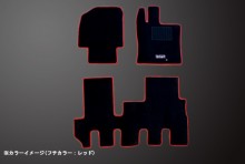 フロアマット ダイハツ タント(カスタム) L375S (H19.12～H22.09) ※2WD・リアヒーターダクト無 T-10-2W [SPFMDH021-01]